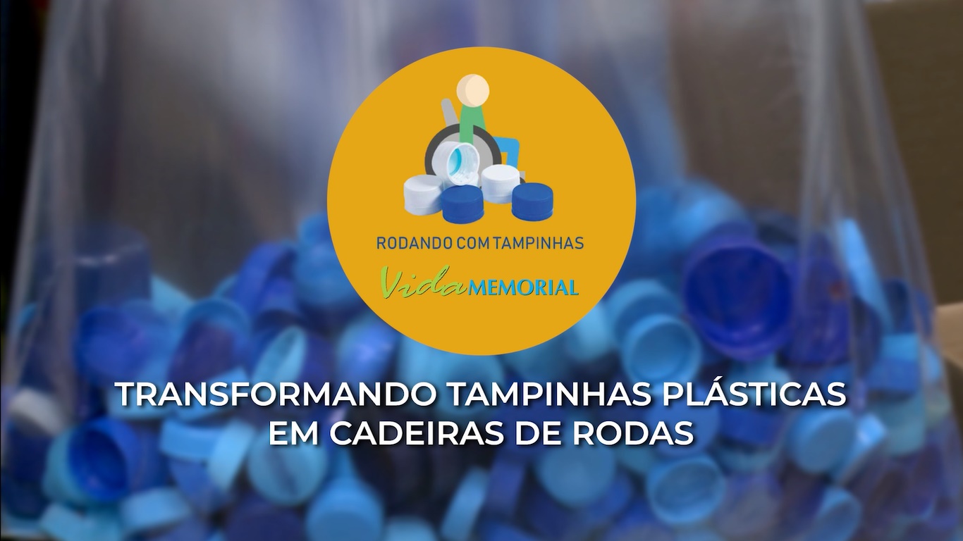 Transformando tampinhas plásticas em cadeiras de rodas