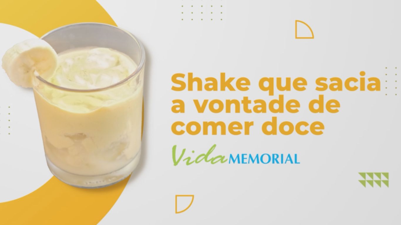 Shake que sacia a vontade de comer doce