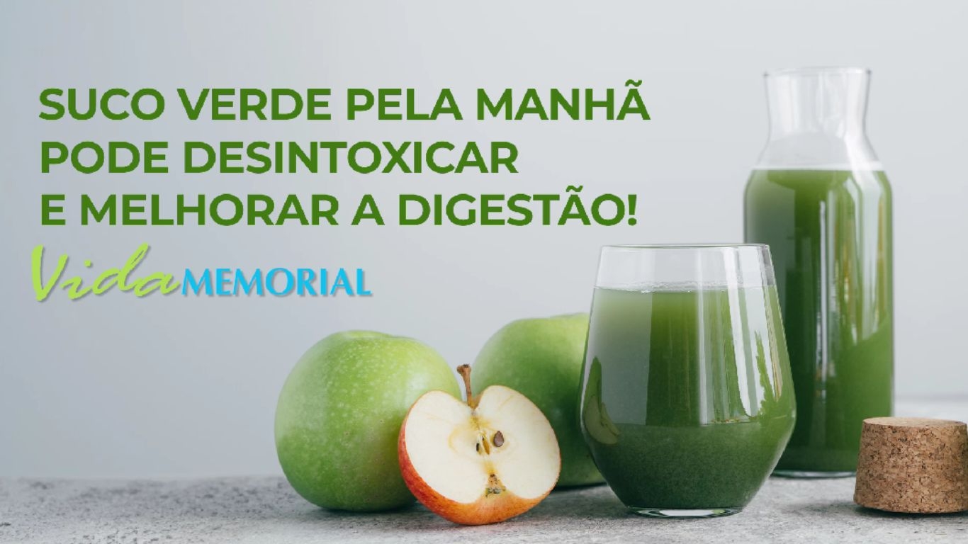 Suco verde pela manhã pode desintoxicar e melhorar a digestão